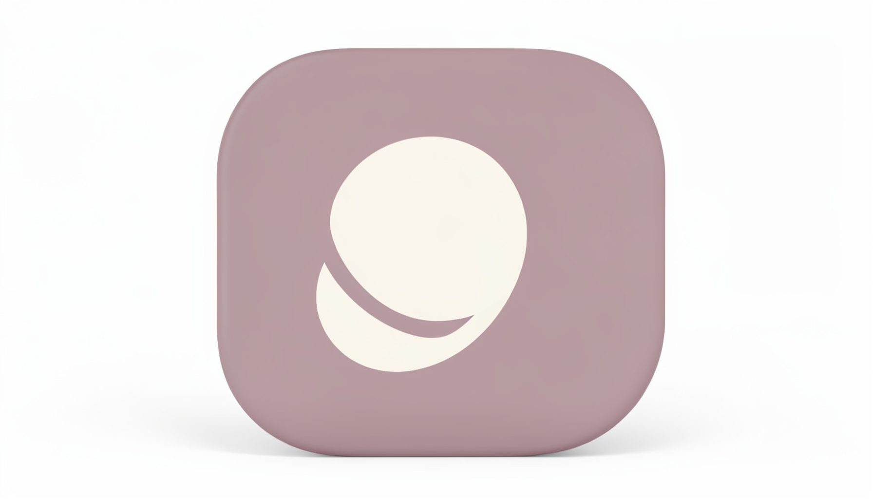A rounded icon in muted mauve and ivory representing a youth development ally.