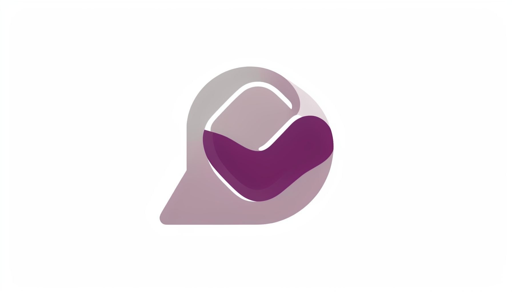 A minimalist icon in warm grey and plum indicating a social welfare collaborator.